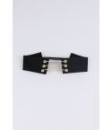 Lovemystyle dik Choker met Tripple keten gesp In zwart