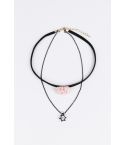 Collier Lovemystyle tour de cou avec détail de gland