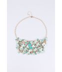 Lovemystyle Statement Necklace With Green Butterflies