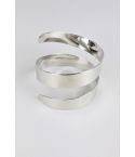 Lovemystyle argento a spirale stile Bangle Bracciale