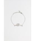 Lovemystyle Silber Armband mit Diamante Shootingstar Detail