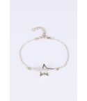 Lovemystyle Gold Delicate Bracelet with Diamante Star