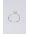 Lovemystyle Gold Delicate Double Layer Diamante Anklet