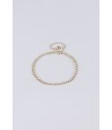 Lovemystyle guld känsliga dubbla lager Diamante Anklet