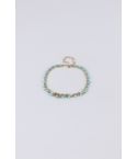 Lovemystyle Gold Double Layer Anklet With Turquoise Beads