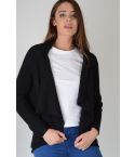 Lovemystyle tjock vattenfall Cardigan i Jet Black