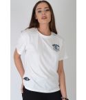 Lovemystyle weißes T-Shirt mit Pailletten Augapfel Verzierung - Probe