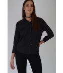 Lovemystyle Black Long Sleeved Shirt With Lace Inserts