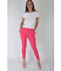 Lovemystyle ausgestattete Low Rise Hosen In Hot Pink - Probe zugeschnitten