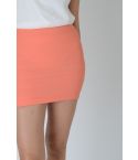 Lovemystyle Peach Highwaisted Bandage Bodycon Skirt - SAMPLE