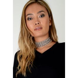 Lovemystyle Thick Beaded Choker Necklace