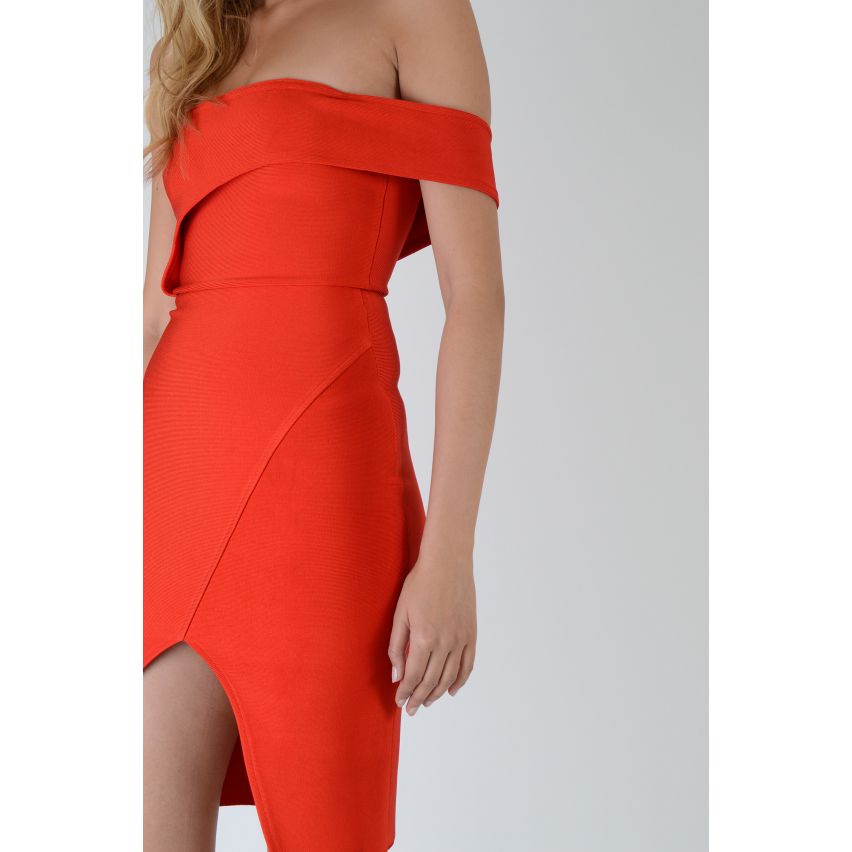 Lovemystyle Rot 1-Schulter Bandage Kleid