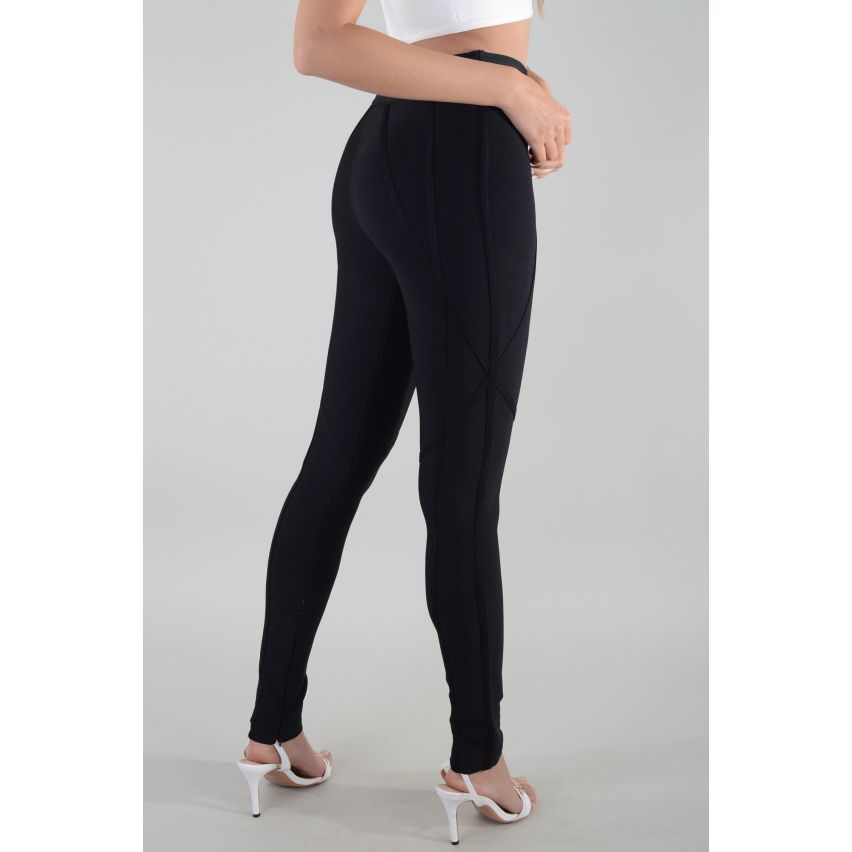 Legging taille haute Lovemystyle noir en matériel de Bandage - échantillon