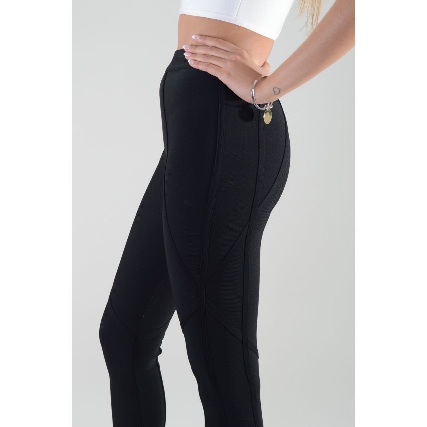 Legging taille haute Lovemystyle noir en matériel de Bandage - échantillon