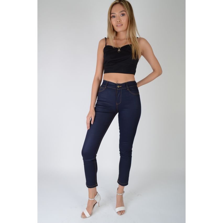 Lovemystyle Classic hoge taille Denim Jeans