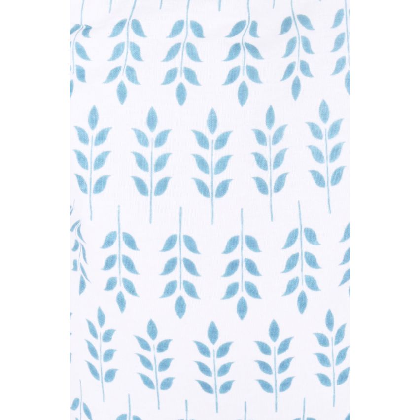Lovemystyle Creme-Einkaufstasche mit grünen Blatt drucken