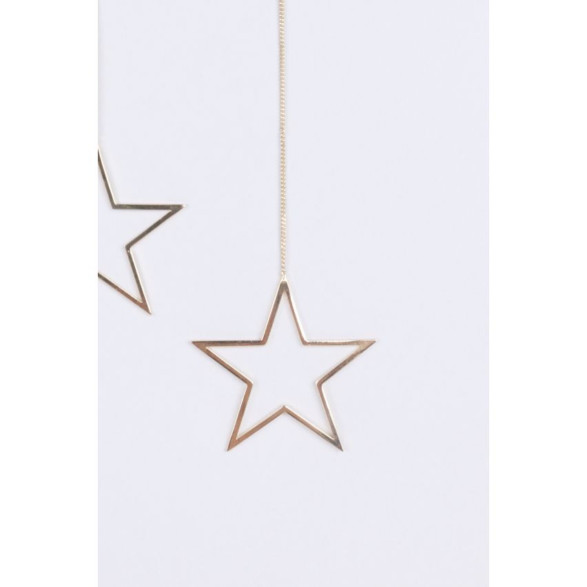 Lovemystyle Gold Star Dangle Earrings