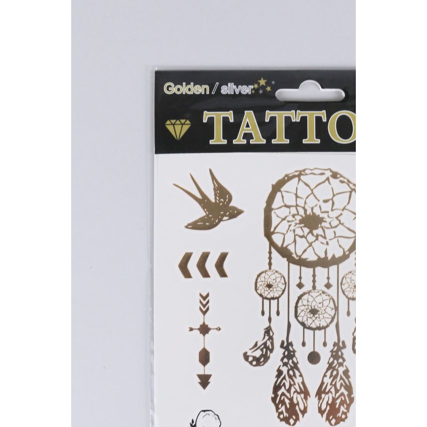 Lovemystyle Gold and Silver Tattoo Transfers with Dream Catcher