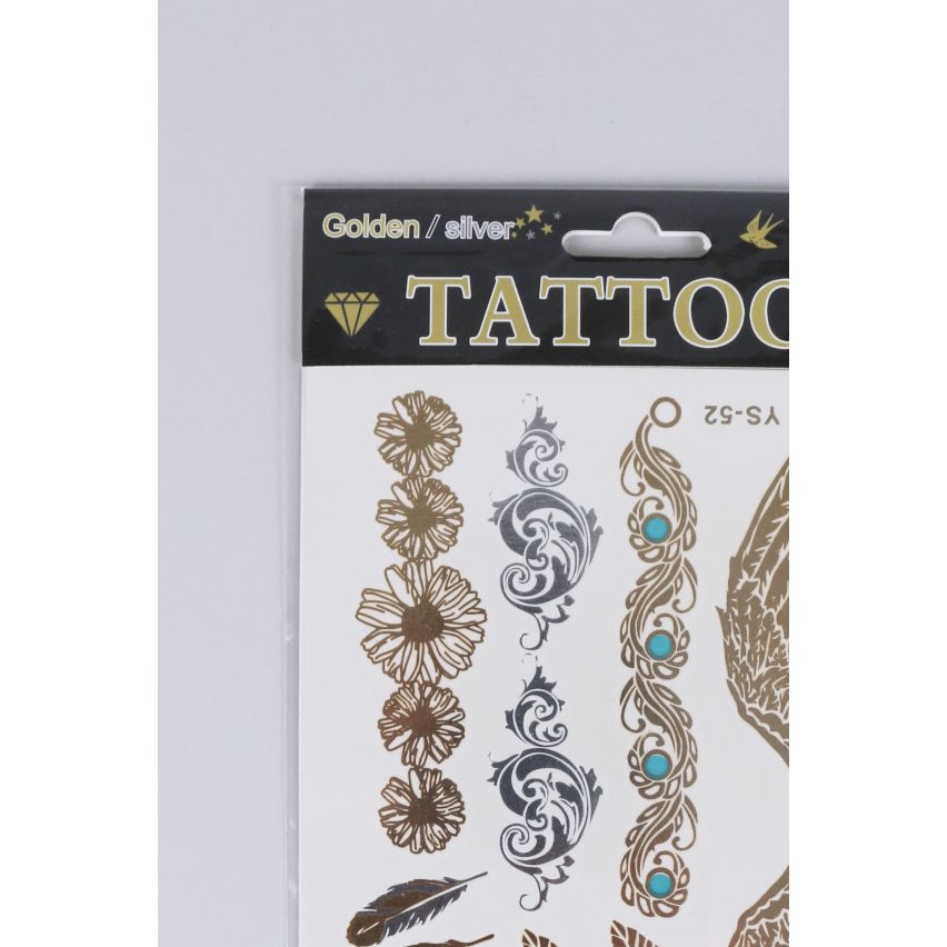 Lovemystyle Gold and Silver Tattoo Transfers with Angel Wings