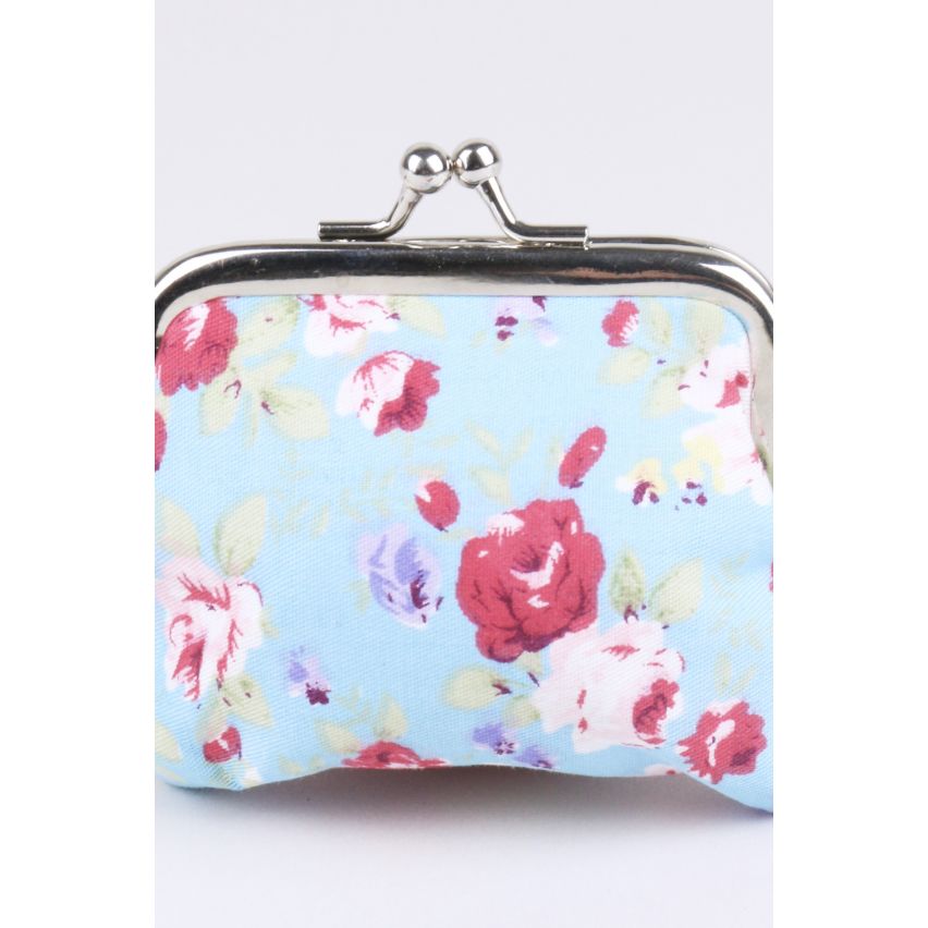 Lovemystyle Floral Coin Purse with Snap Clasp