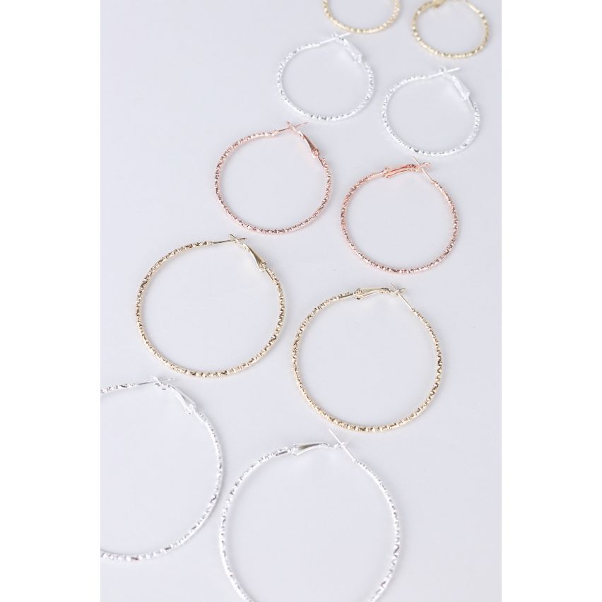 Lovemystyle Multi Pack van zilver, goud en Rose goud hoepels