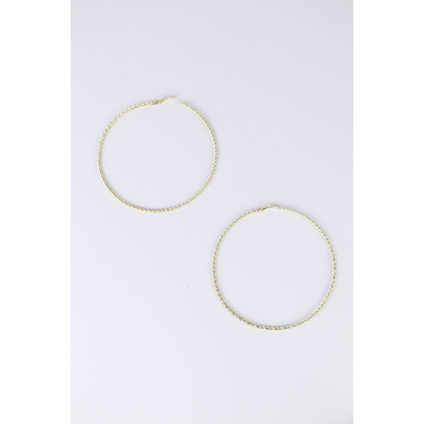 Lovemystyle überdimensioniert Twisted Gold Creolen