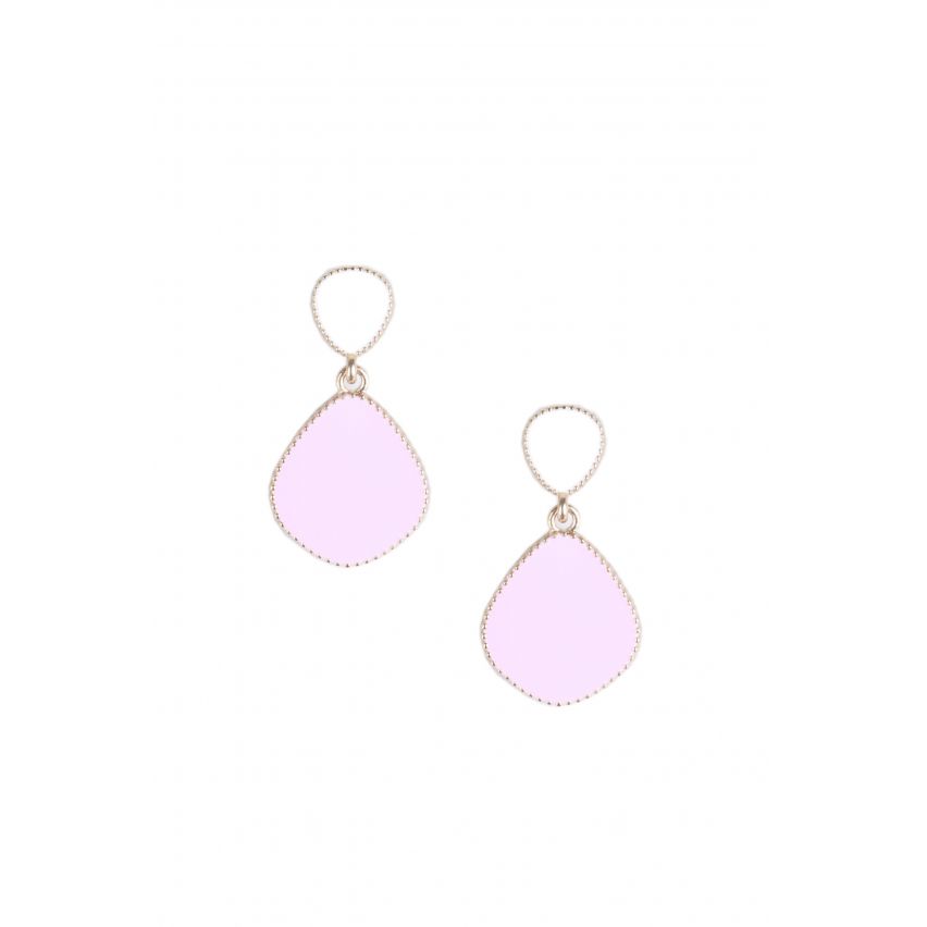 Lovemystyle wit en roze Drop-Down oorbellen