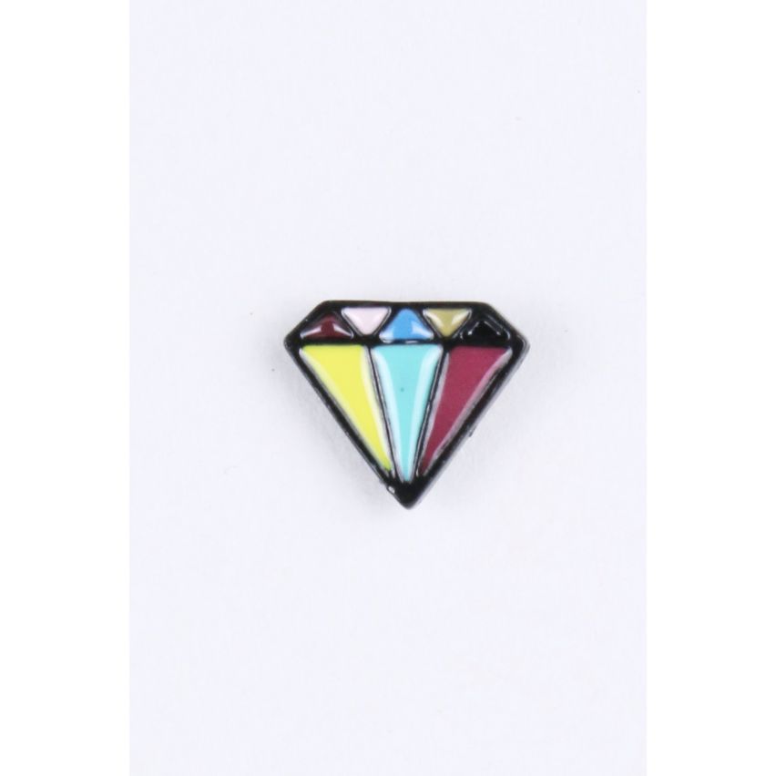 Lovemystyle Multi gekleurde diamant gevormde Stud Earrings