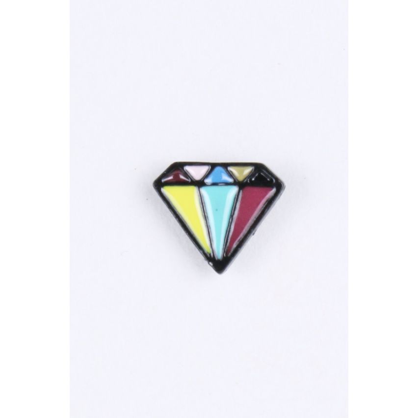 Lovemystyle Multi Coloured Diamond Shaped Stud Earrings