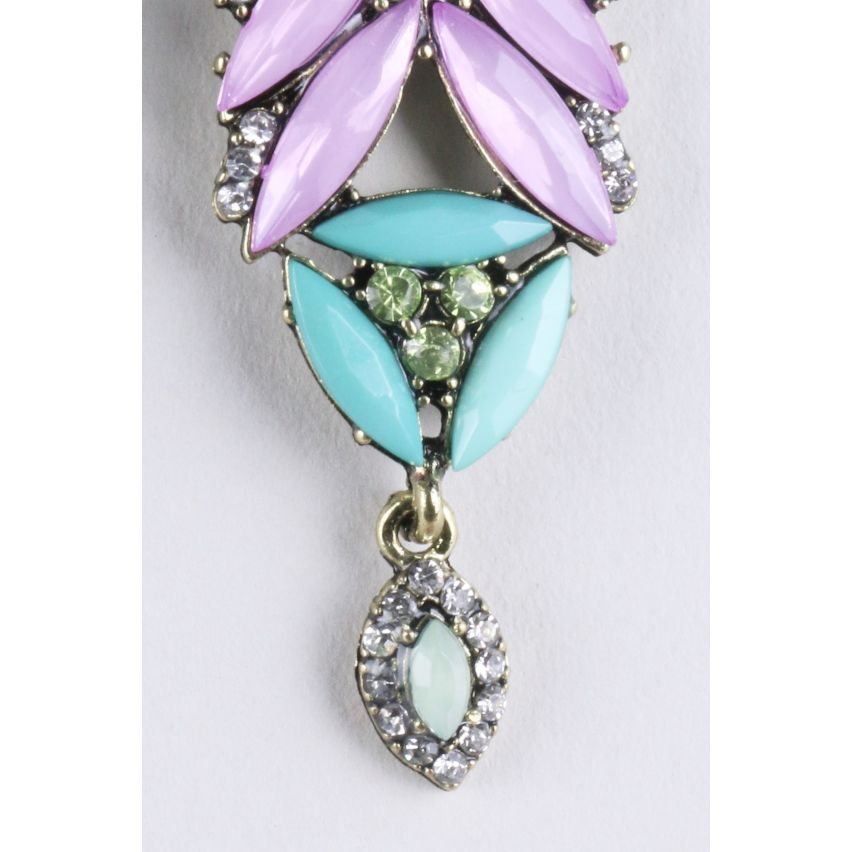 Lovemystyle Ohrringe mit Diamante Detail und Pastell Steinen
