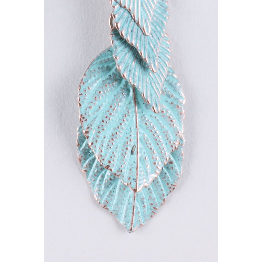 Lovemystyle Türkis Blau Drop-Down-Blatt Ohrringe