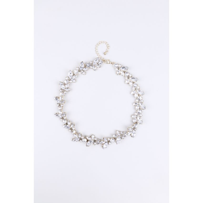 Lovemystyle instruction Diamontee Floral collier court