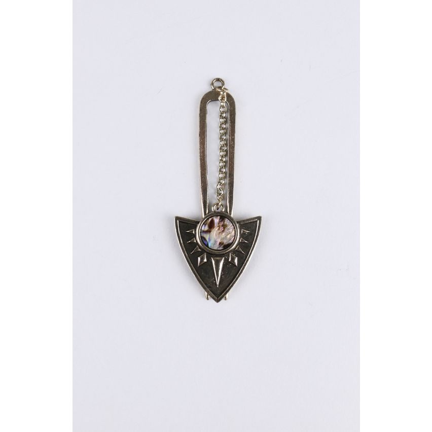 Pince à cheveux Lovemystyle étain avec pendentif tête de flèche