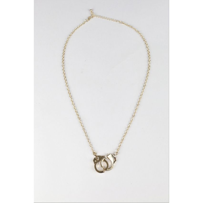 Collar de cadena de oro Lovemystyle con esposas