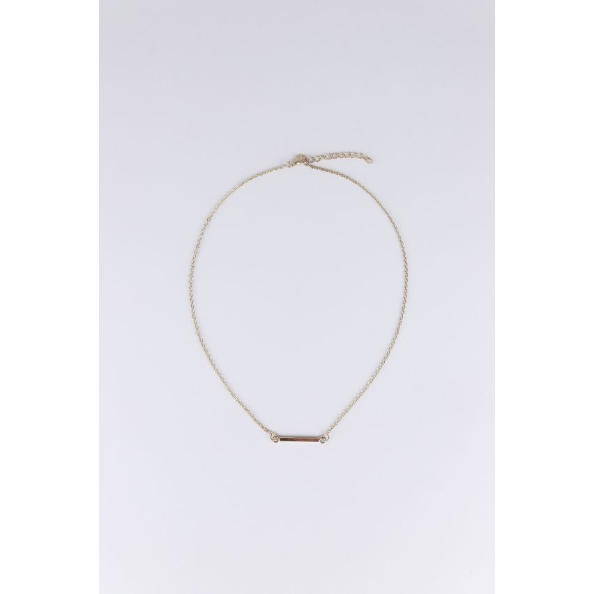 Lovemystyle Simple Gold Necklace With Bar Design