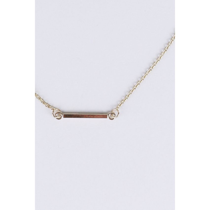 Lovemystyle einfache goldene Halskette mit Bar Design