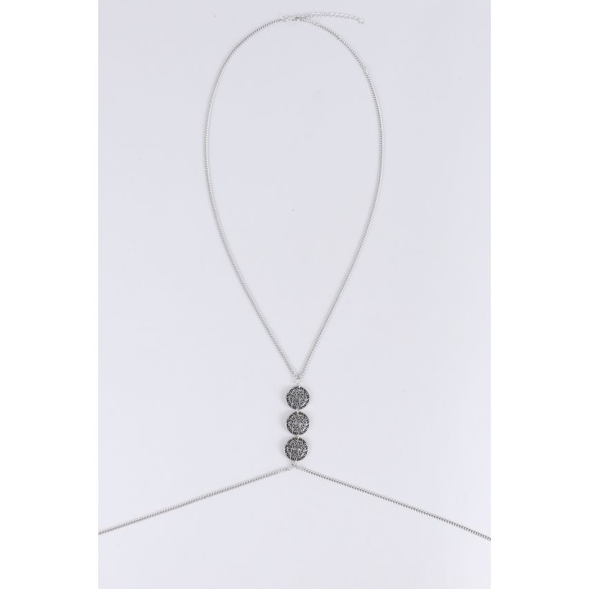 Lovemystyle zilver lichaam ketting met munt Hangers