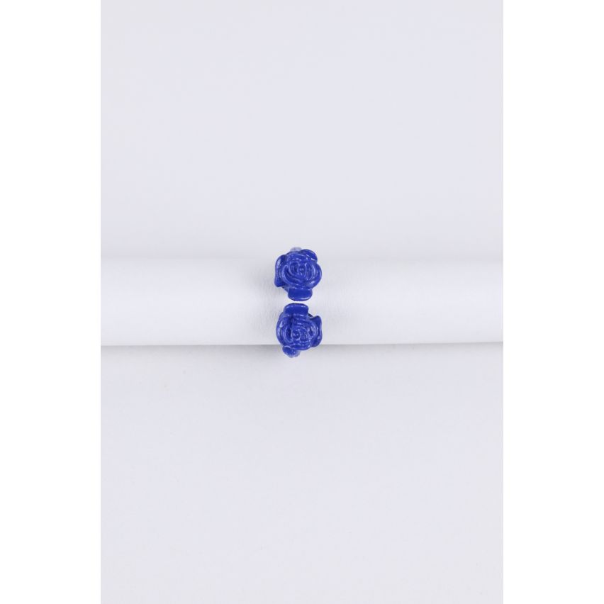 Degnati di Lovemystyle blu anello stampato con Rose