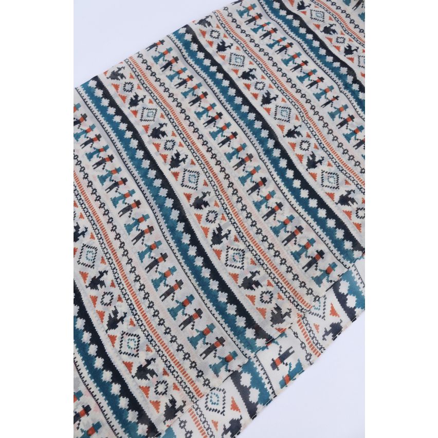 Lovemystyle Beige sjaal met Multi Color Aztec Print