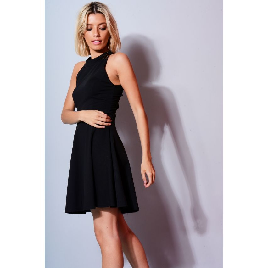 Lovemystyle schwarz Runde Kleid mit kurzen Skater