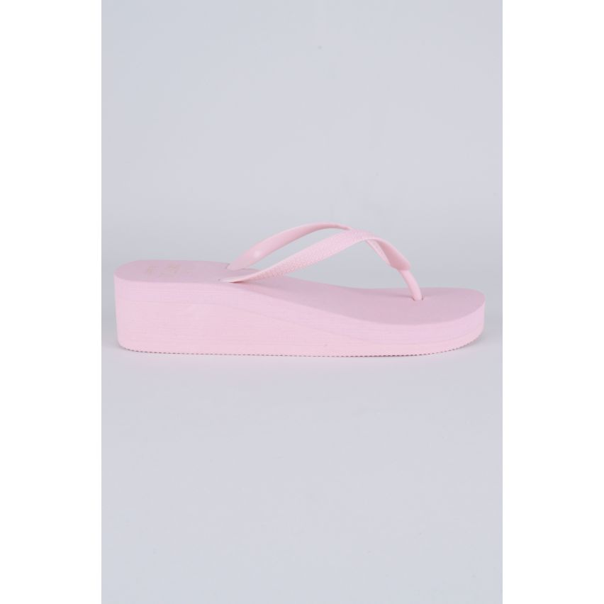 Lovemystyle Baby Rosa Keil Flip Flop Sandalen