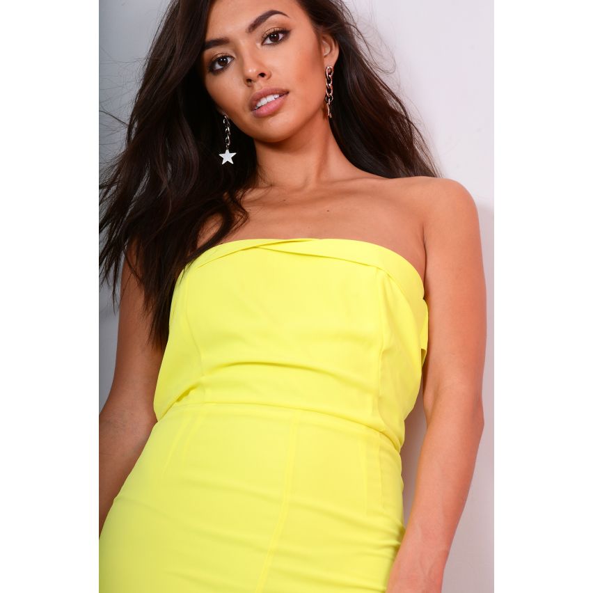 Robe bustier crayon Lovemystyle Lime avec fente Centre