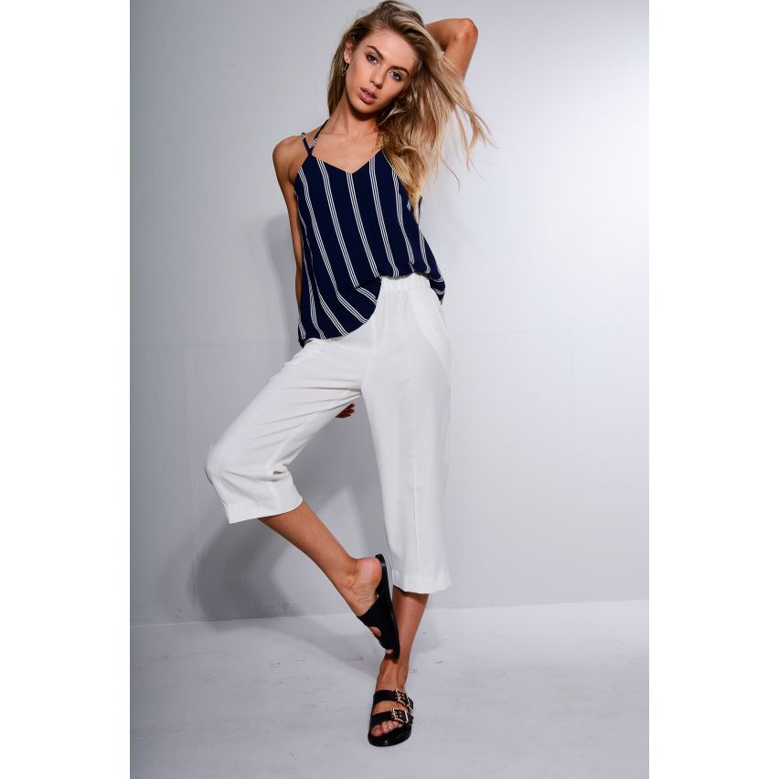 Lovemystyle recadrée blanc adapté Culottes - échantillon