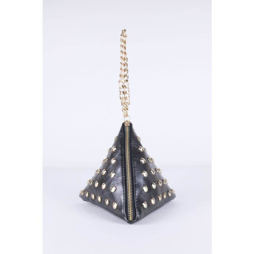 Lovemystyle schwarz besetzt dreieckigen Abendtasche