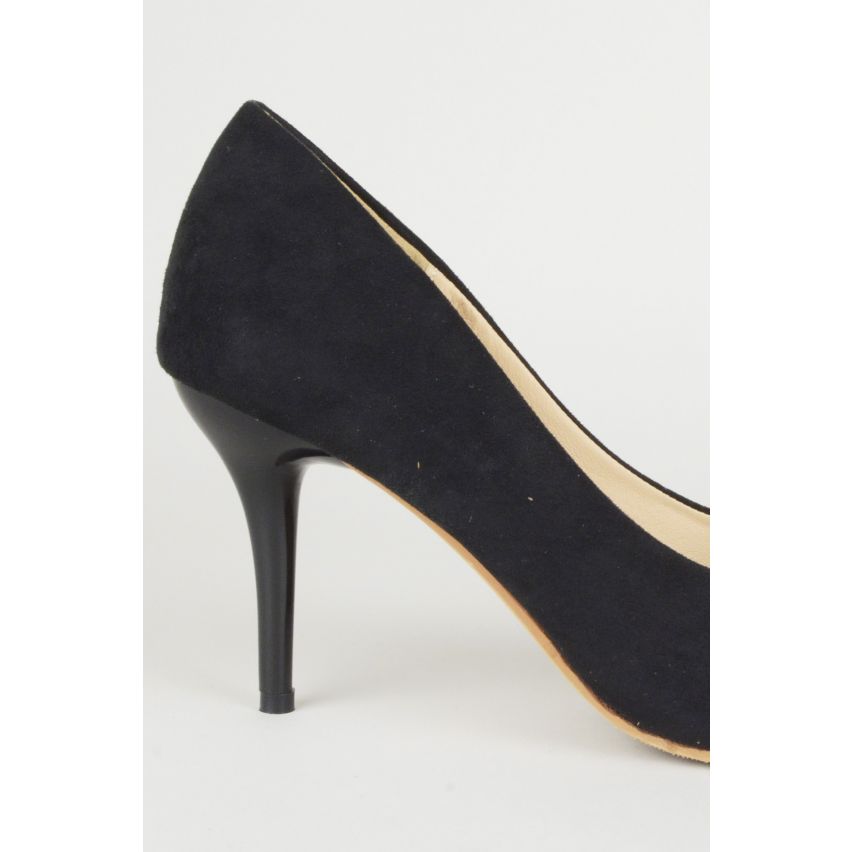 Lovemystyle Black Velvet Heel Pumps