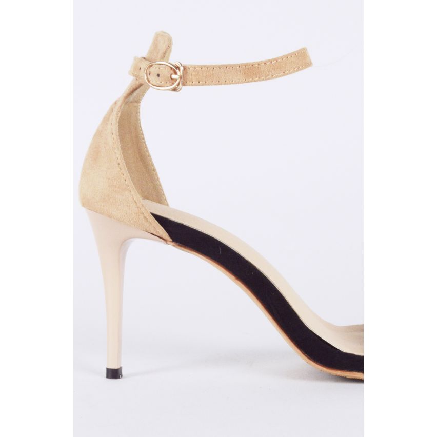 Afgeronde Lovemystyle Suede riem er nauwelijks hakken