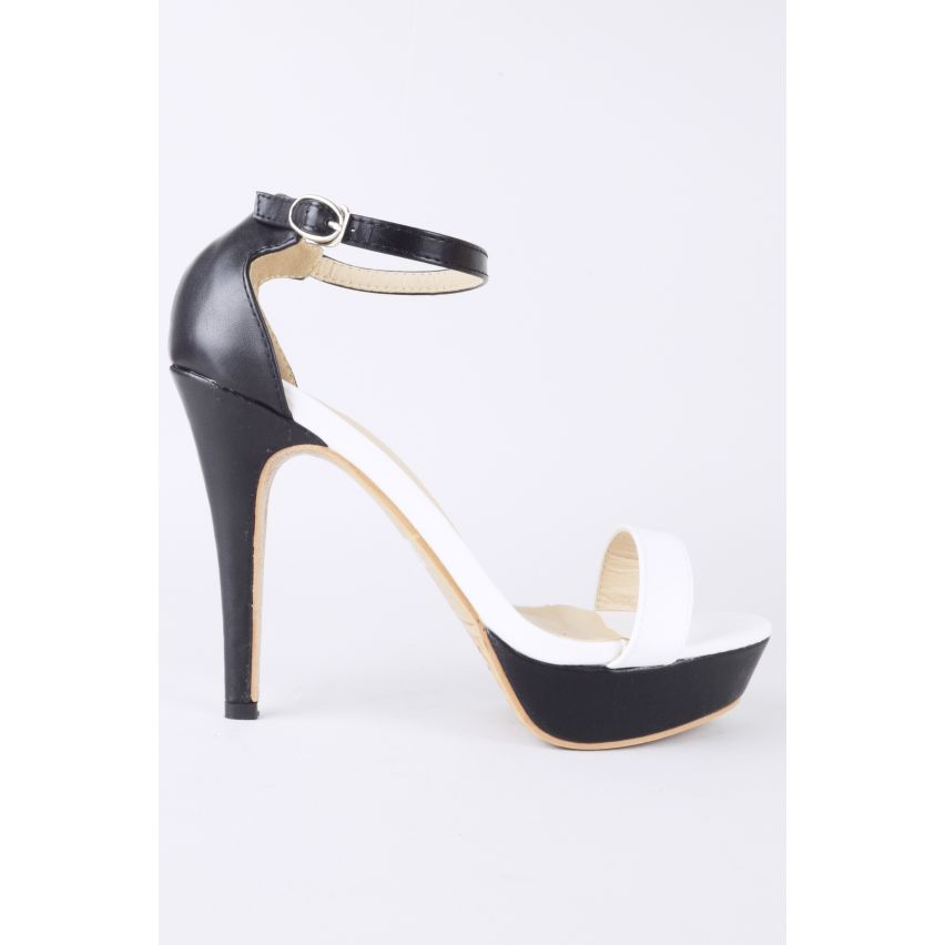 Lovemystyle Monochrome Barely There Plateau Heels