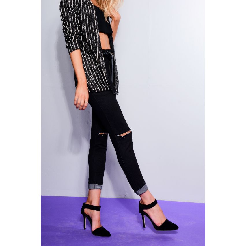 Lovemystyle samt wies Heels In schwarz