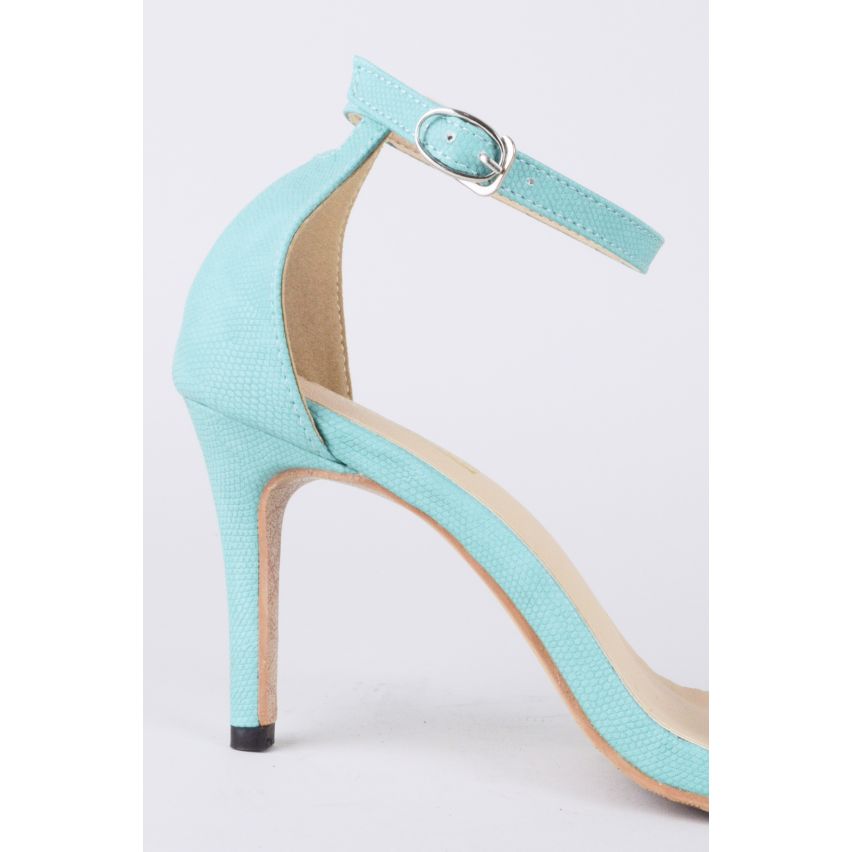 Lovemystyle Mint blauw nauwelijks er Heeled Sandals