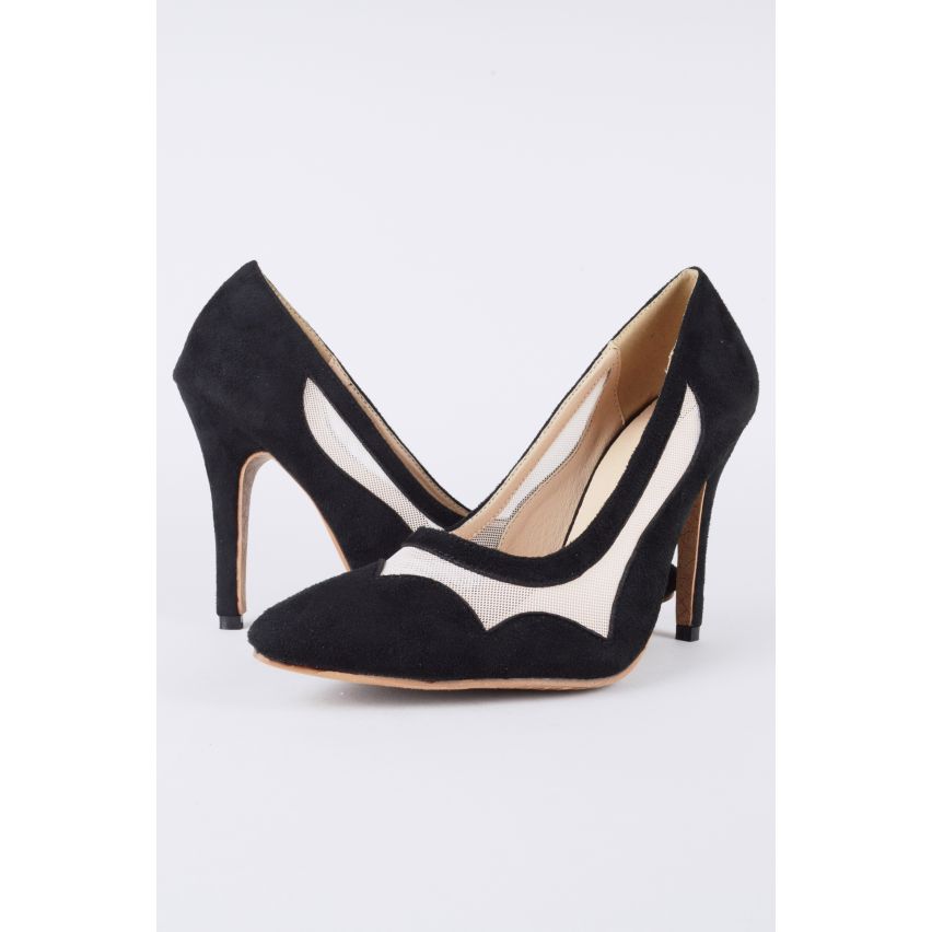 Lovemystyle enkel Tie bezaaid hakken In zwart